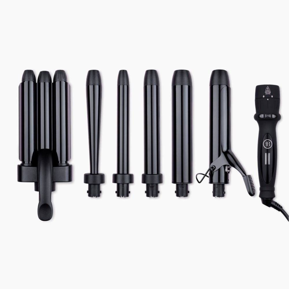 Bombay Hair Curling Wand Set - 5 in 1 Curling Wand + Hair Waver